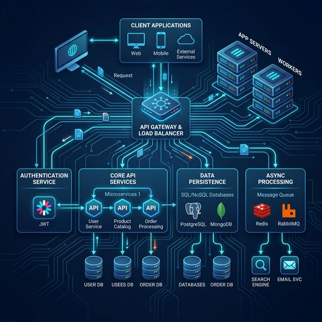 Representación técnica del backend de ParkingApp